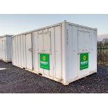 21ft x 9ft steel anti-vandal welfare site unit Comprising canteen area, toilet and generator room