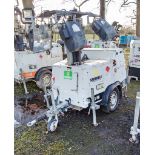 SMC TL90 diesel driven 4 head halogen fast tow mobile lighting tower Year: 2016 S/N: T901612950
