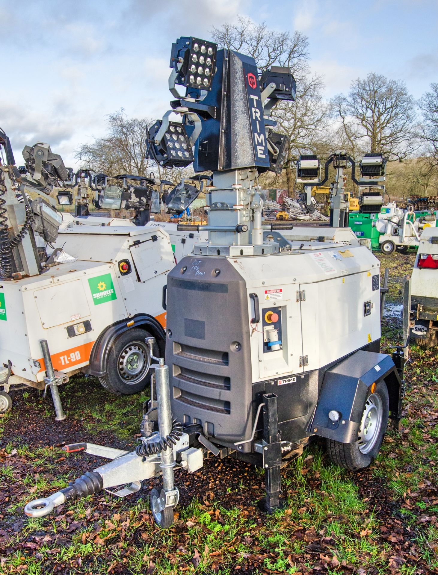 Trime X-ECO-battery electric 4 head LED fast tow mobile lighting tower Year: 2020 S/N: 650200017