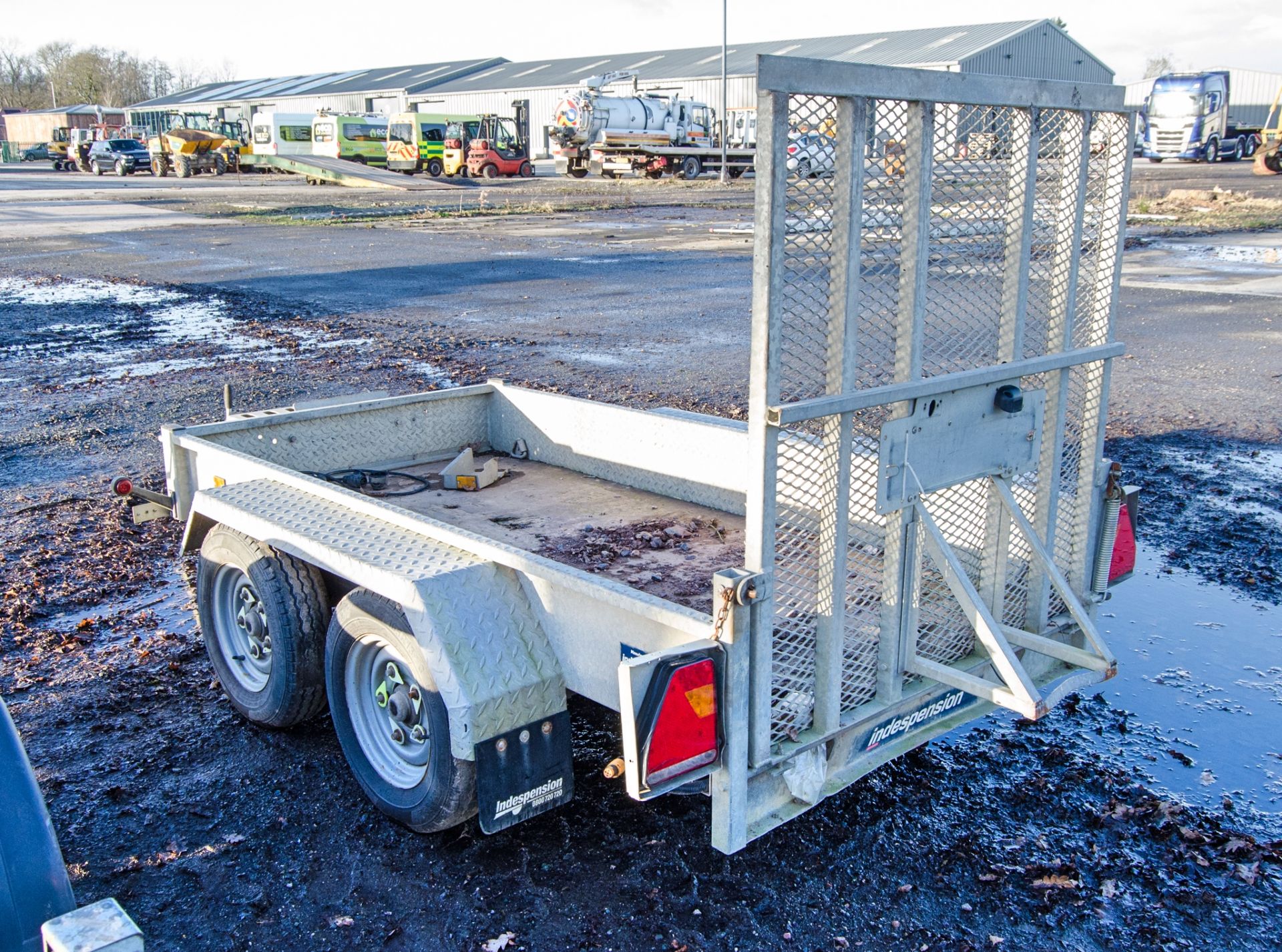 Indespension 8ft x 4ft tandem axle plant trailer S/N: 146483 A1291529 - Image 4 of 7
