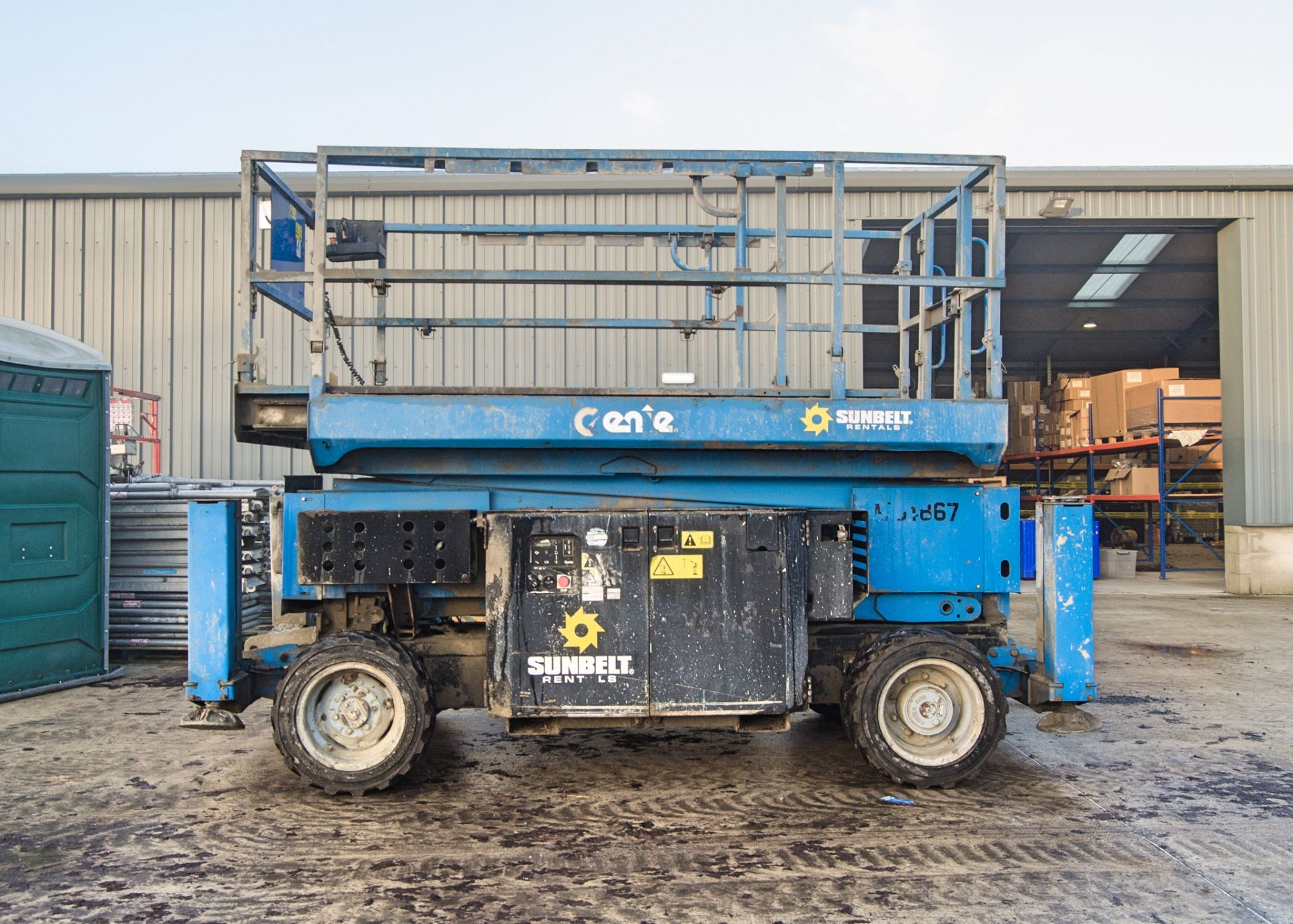 Genie GS3369 RT diesel driven scissor lift access platform Year: 2016 S/N: 16F8958 Recorded Hours: - Image 5 of 14