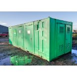 24ft x 9ft steel anti-vandal welfare site unit Comprising of: canteen area, office, toilet &