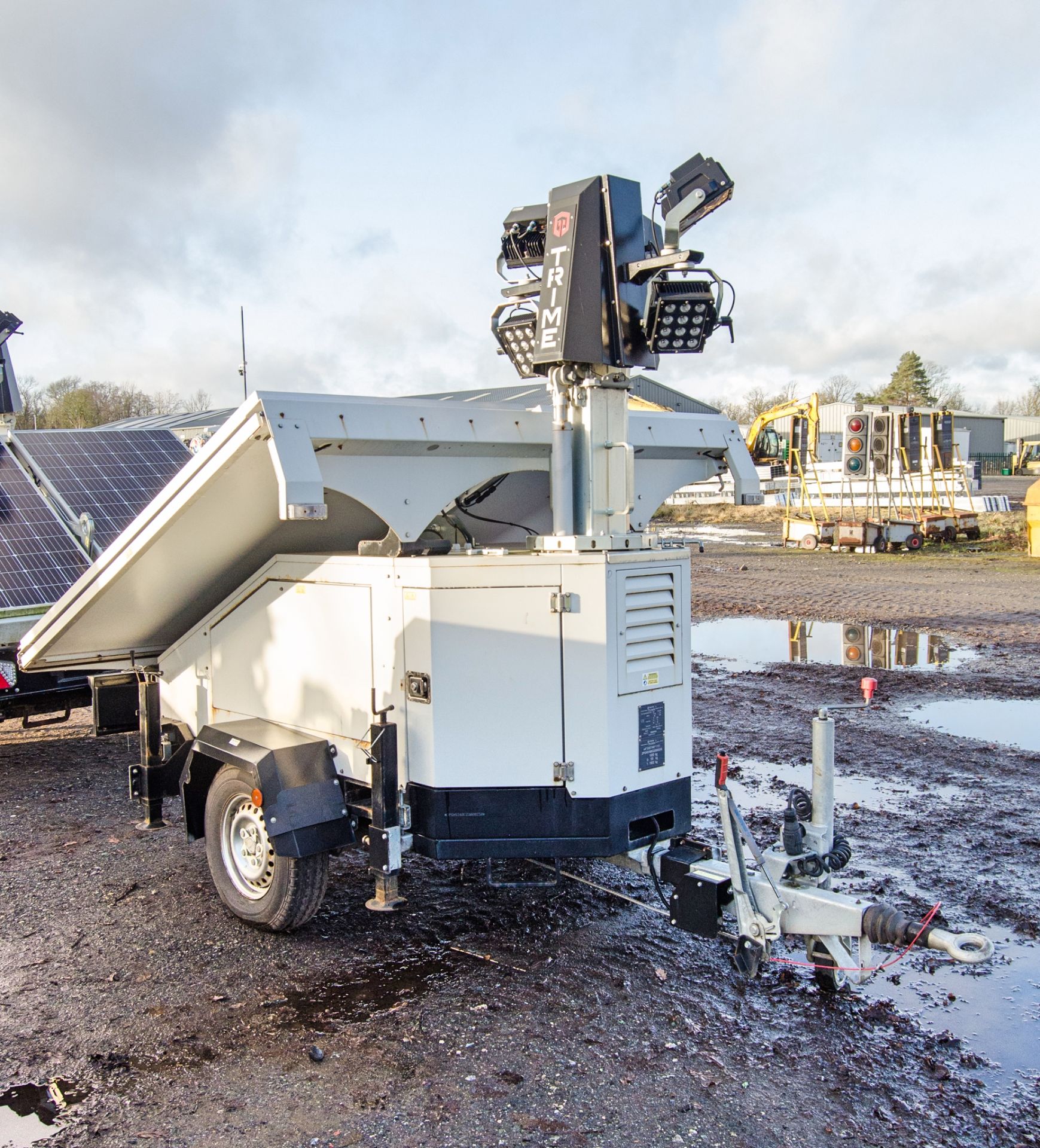 Trime X-Solar solar powered 4 head LED fast tow mobile lighting tower Year: 2022 S/N: 560220458 - Image 2 of 8