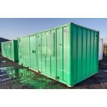 21ft x 9ft steel anti-vandal welfare site unit Comprising of: canteen area, toilet & generator