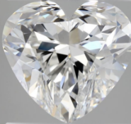 Heart Cut 3.13 Carat ( Natural ) Diamond F Colour SI1 Clarity - EDR Certificate