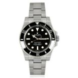 Rolex Submariner Non Date Oyster Perpetual '2008 Year' Black Ceramic Dial Oystersteel ( Verified )