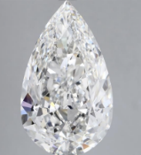 Pear Cut 5.47 Carat ( Natural ) Diamond F Colour SI1 Clarity - EDR Certificate
