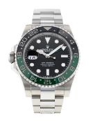 Rolex GMT II Oystersteel 40mm Oyster Perpetual Green And Black Bezel 2024 Box & Card ( Verified )