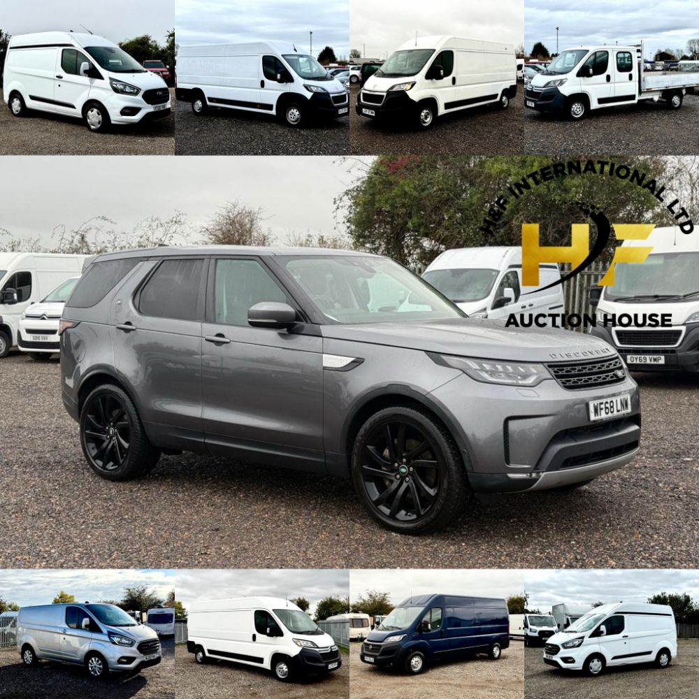 ** Commercial Vehicle & Luxury Car Event ** Land Rover Discovery 3.0 TDV6 3.0 HSE 2018 - Peugeot Boxer Professional Premium L4 H/R 2023 **
