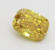 Cushion Modified Brilliant 2.00 Carat ( Natural ) Diamond Fancy Orange Colour SI1 Clarity - GIA