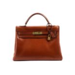 Hermès Kelly Bag 32 Barenia „Cognac“