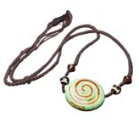 Old High-Oil Patina Barley Offering Six-Eyed Dzi Bead from Tibetan Region