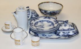 An early 20th century Spode Landscape part dinner service ( sixteen pieces). Together with an