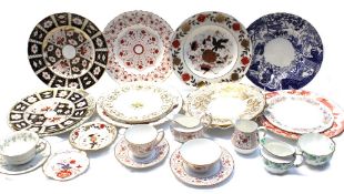 A group of Royal Crown Derby plates and other Derby items in various patterns, to include, Green