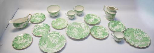 A group of Royal Crown Derby Tea / Dinner wares, in the Caliph & Green Aves Designs,  Caliph to