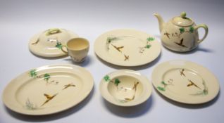 A large collection of Royal Doulton "The Coppice" dinner, tea and coffee service to include tureens,