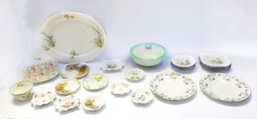 Collection of mid 20th Century mixed Shelley china wares, part tea services, coffee pot, cake stand,