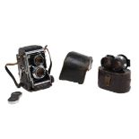 Mamiya: A Mamiya C3 Professional, Twin Lens Reflex camera, with attached Mamiya-Sekor 1:2.8 f=80mm
