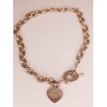 A TIFFANY & CO SILVER NECKLACE,  with original velvet bag and box, weight 73g.