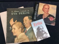Eva Peron ephemera to include period mid 20th Century magazines, booklets and two official