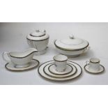 A seldom used Royal Worcester Francesca dinner, tea and coffee service. Comprising eight dinner