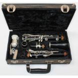 A cased Boosey and Hawkes clarinet