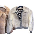 A group of 7 vintage fur coats and jackets, 1940s and later to include a 1940s mole coat, a pastel