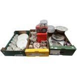 Collection of early to late 20th century porcelain and china wares, including meat platters, dessert