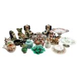A mixed collection of 19th and 20th Century porcelain to include Masons ironstone, mid 20th
