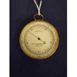 An early 20th century Abraham & Co of Liverpool brass cased Aneroid barometer