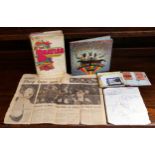 The Beatles Autographs. 1963. Signed in an autograph book - John, Ringo and George signed on one
