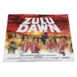 ZULU DAWN - Original UK Quad Film Poster in good condition. Folded - with some damage ( please see