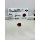 20.60ct CORRUNDUM RED WITH EGL CERTIFICATION