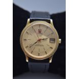 RARE 18CT YELLOW GOLD OMEGA ELECTRONIC F300 GENTS WRIST WATCH