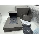 18ct WHITE GOLD VERA WANG 0.23ct DIAMOND ETERNITY RING BOXED WITH COA