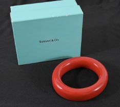 Tiffany & Co. Elsa Peretti Red Lacquer Bangle