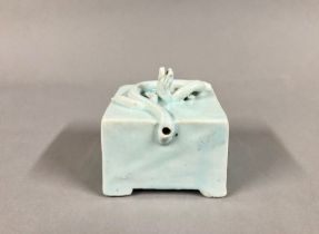 Rare 19th C. Korean White Porcelain Water Dropper