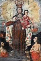 17th/18th C. Cuzco School - Madonna