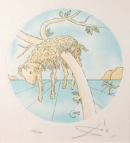 Salvador Dali - "Aries" - Etching