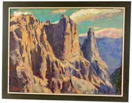 Elmer Wachtel (CA, NY, 1864 - 1929) Canyon