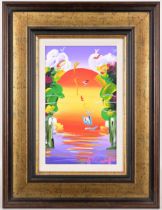 Peter Max - "Better World Ver. IX" - Acrylic