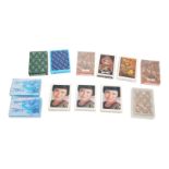 A collection of vintage Asian carriers promotional playing card decks, circa 1970-90s