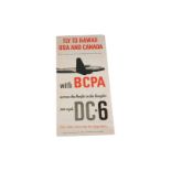 A British Commonwealth Pacific Airlines Limited (BCPA) trans Pacific timetable, 1949