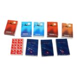 A collection of promotional playing card decks, including four sealed examples, 1980s-2000s