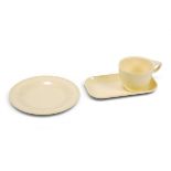 A Qantas Empire Airways in-flight tableware setting, Superware, circa 1950s/1960s