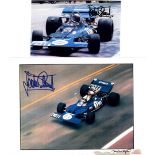 STEWART: Two colour images of Jackie Stewart racing a #11 Tyrrell 003-Ford. Jackie Stewart...