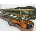 A French violin by and labelled Lutherie Artistique, Albert Deblaye, Luthier, No. 2716, 1927, signed