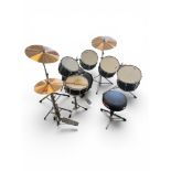 Pink Floyd: Nick Mason's personal, well-used and loved Yamaha 9000-series custom recording drum kit,