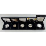 Coins: a Royal Mint 2008 silver proof £5 coin, produced to commemorate 450 years from the