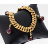 18 kt Gold Rubin-Armband, GG 750/000, ineinander